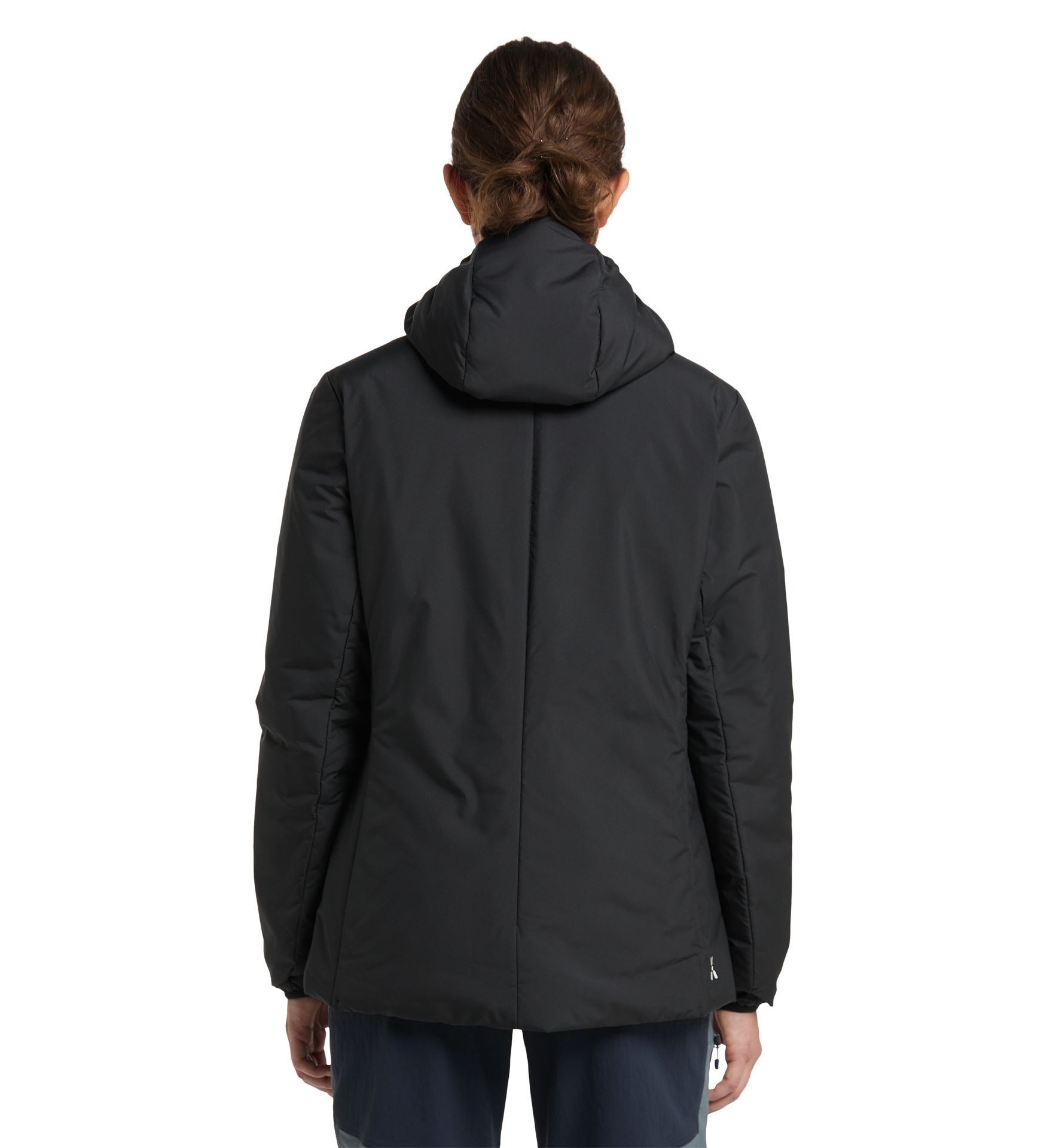 Mimic Silver Hood Women True Black