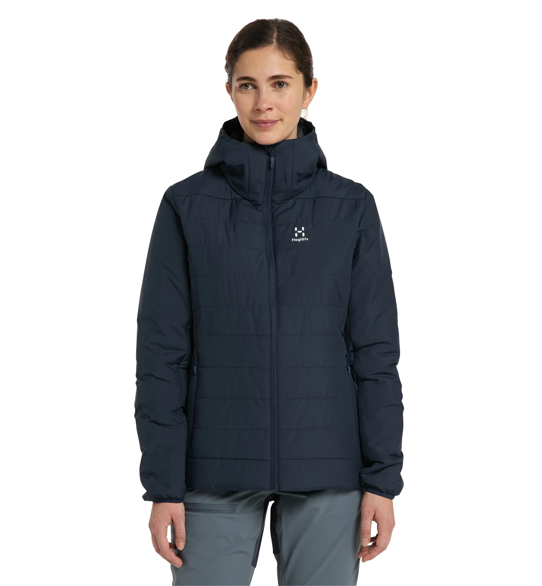 Mimic Silver Hood Women Tarn Blue