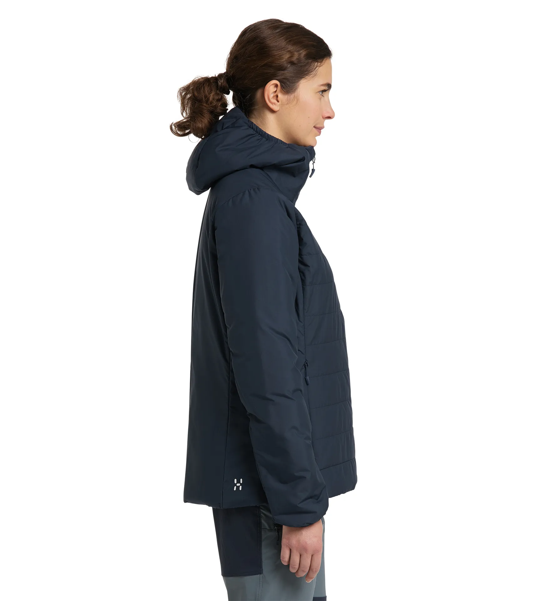 Mimic Silver Hood Women Tarn Blue