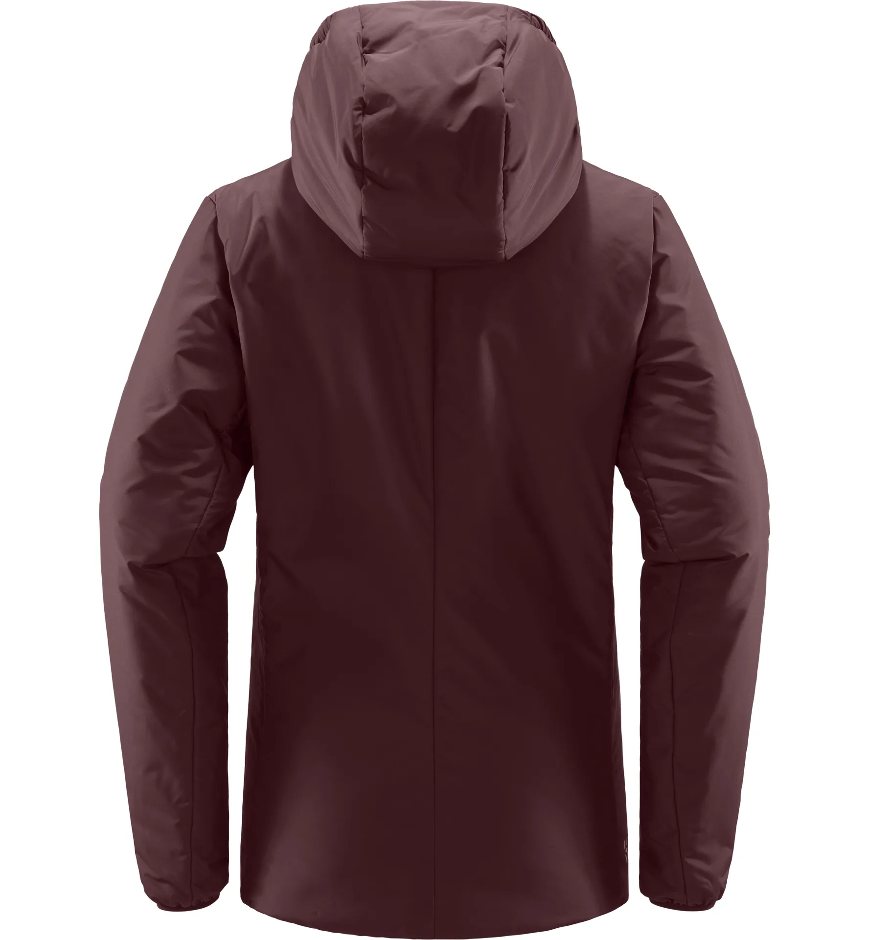 Mimic Silver Hood Women Burgundy Brown
