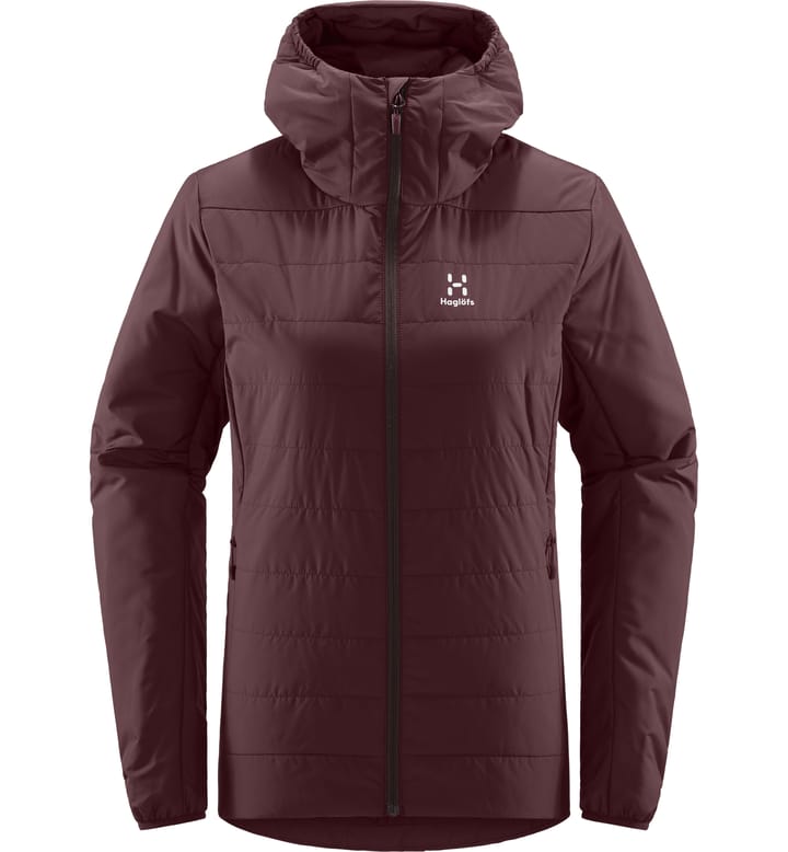 Mimic Silver Hood Women | Burgundy Brown | Winter jackets