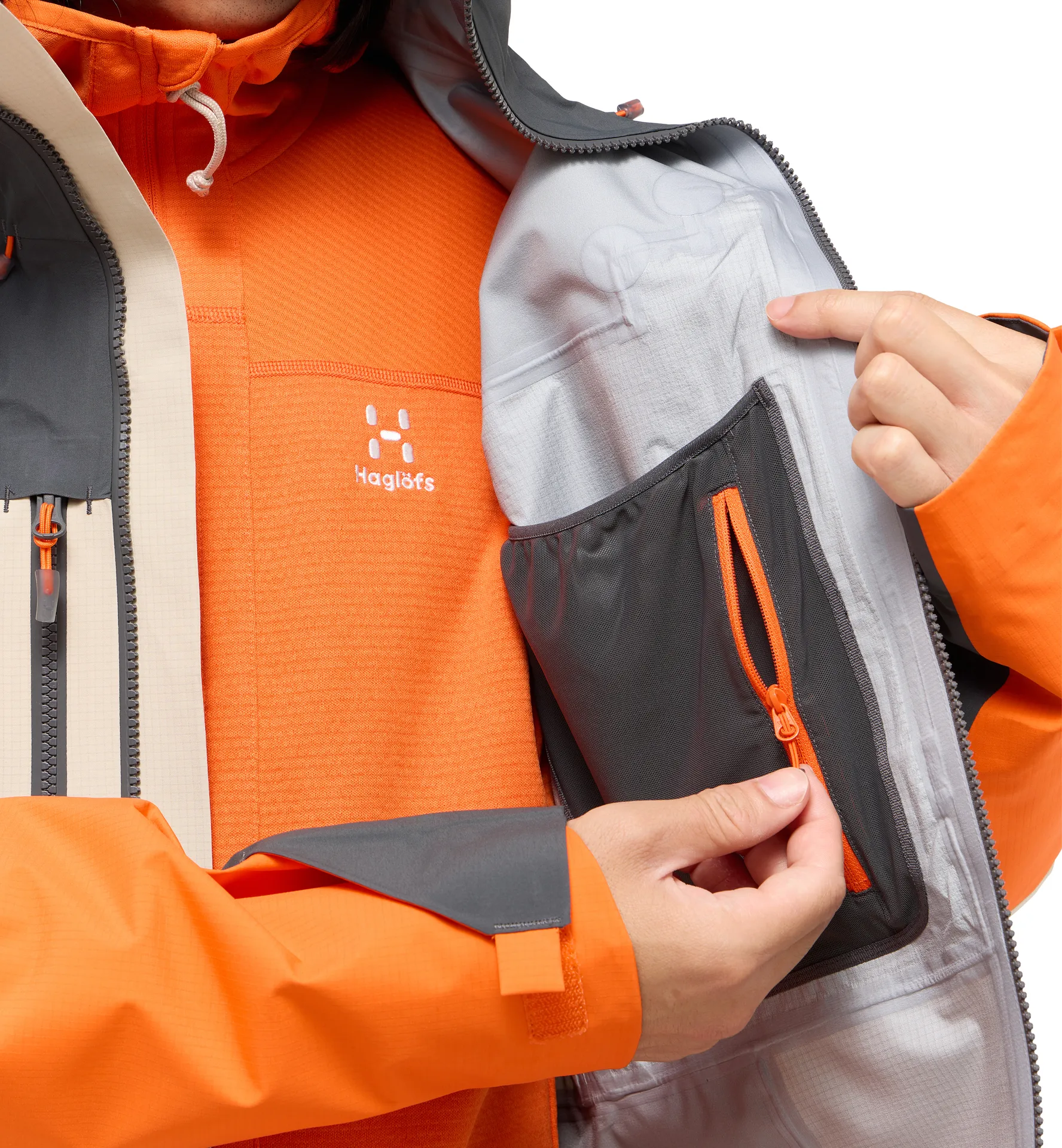 Spitz GTX Pro Jacket Men Chalk Beige/Magnetite