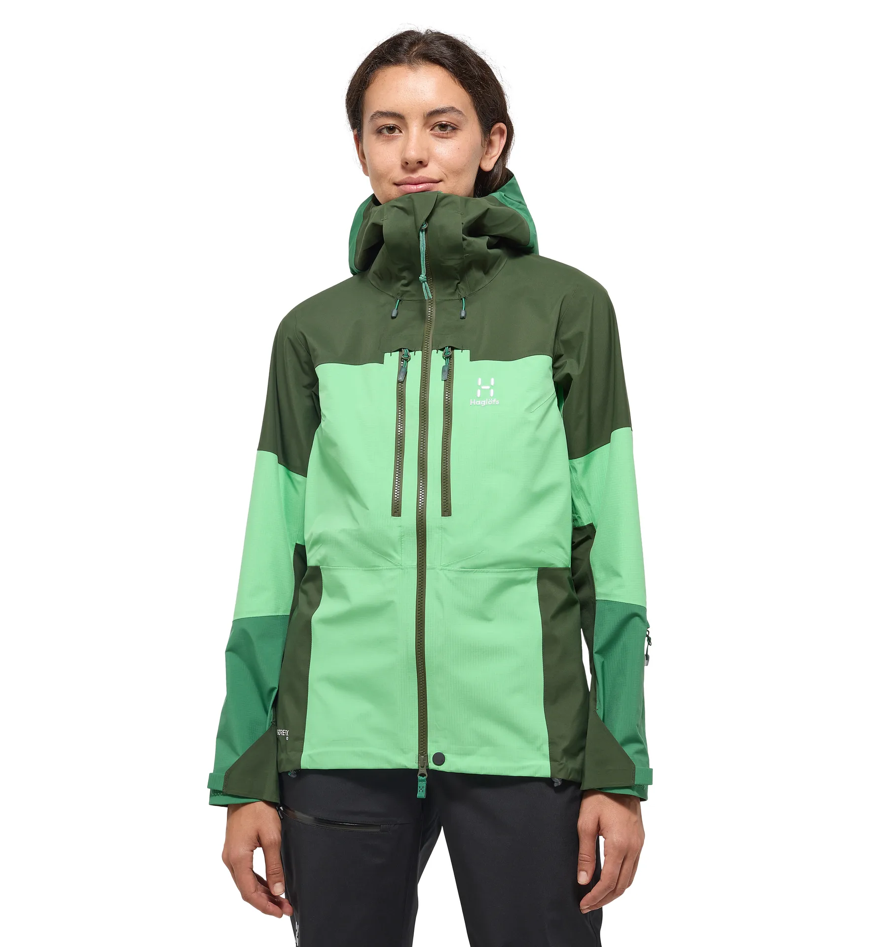 Spitz GTX Pro Jacket Women Mint Stone/Seaweed Green