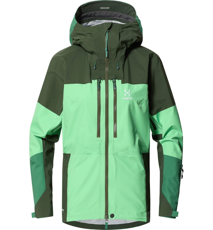 Spitz GTX Pro Jacket Women Mint Stone/Seaweed Green