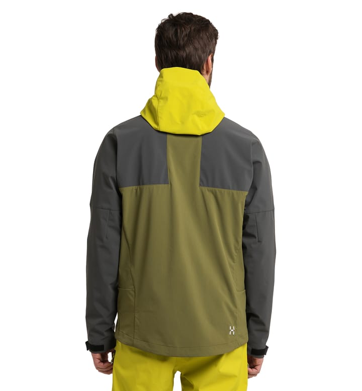 Roc Sight Softshell Jacket Men Olive Green/Magnetite