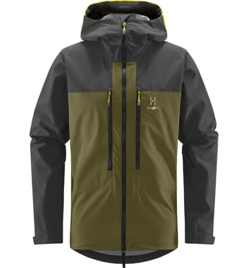 Roc Sight Softshell Jacket Men Olive Green/Magnetite