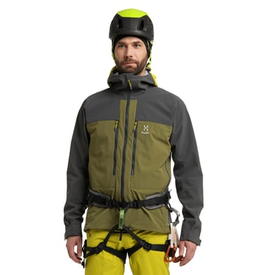 Roc Sight Softshell Jacket Men Olive Green/Magnetite