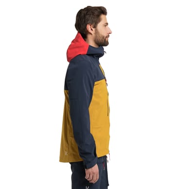 Roc Sight Softshell Jacket Men Autumn Leaves/Tarn Blue