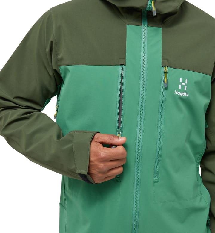 Roc Sight Softshell Jacket Men Dk Jelly Green/Seaweed Green