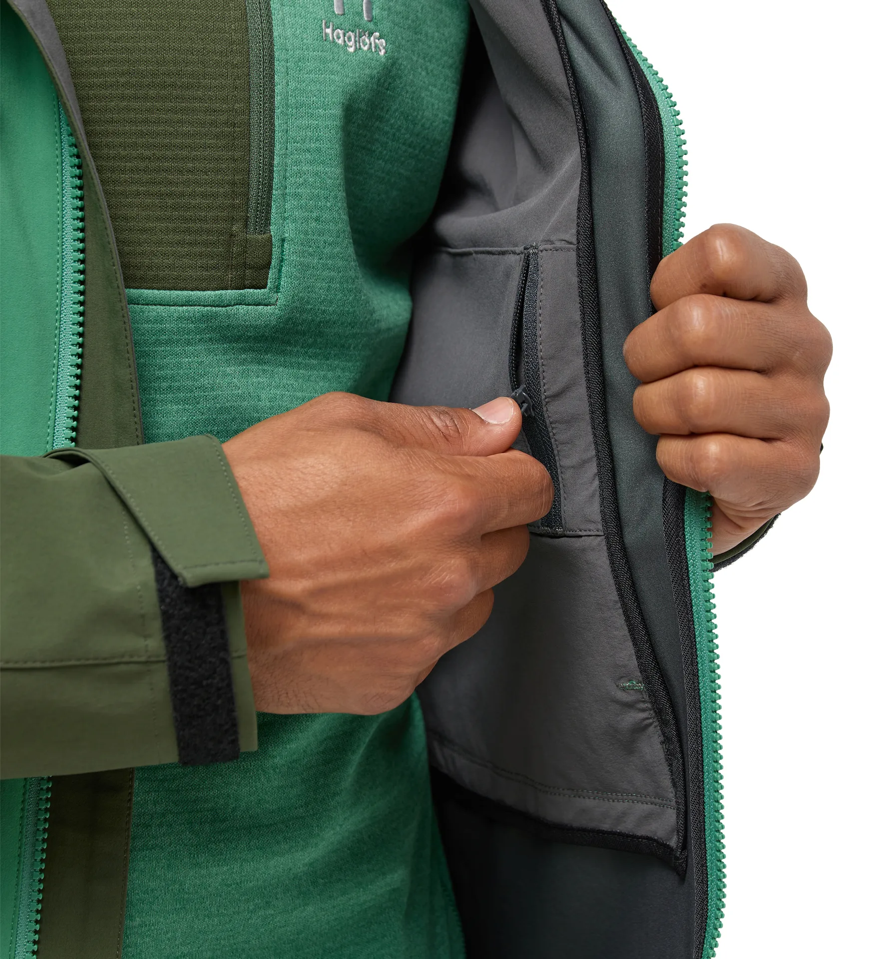 Roc Sight Softshell Jacket Men Dk Jelly Green/Seaweed Green