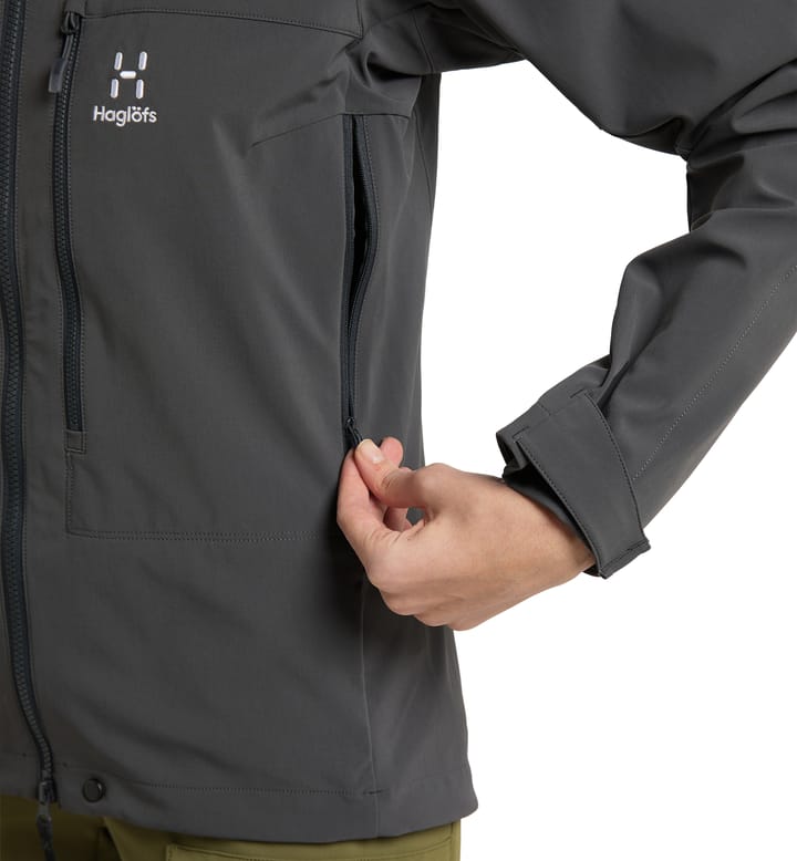 Roc Sight Softshell Jacket Women Magnetite