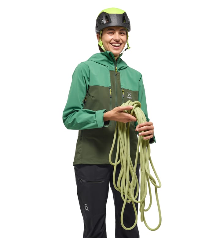 Roc Sight Softshell Jacket Women Seaweed Green/Dk Jelly Green