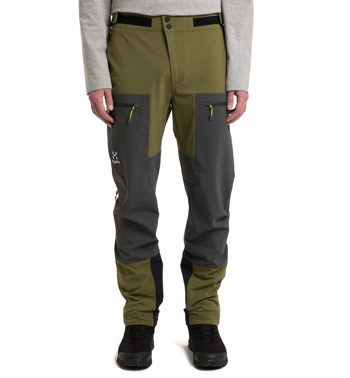 Roc Sight Softshell Pant Men, Olive green/Magnetite