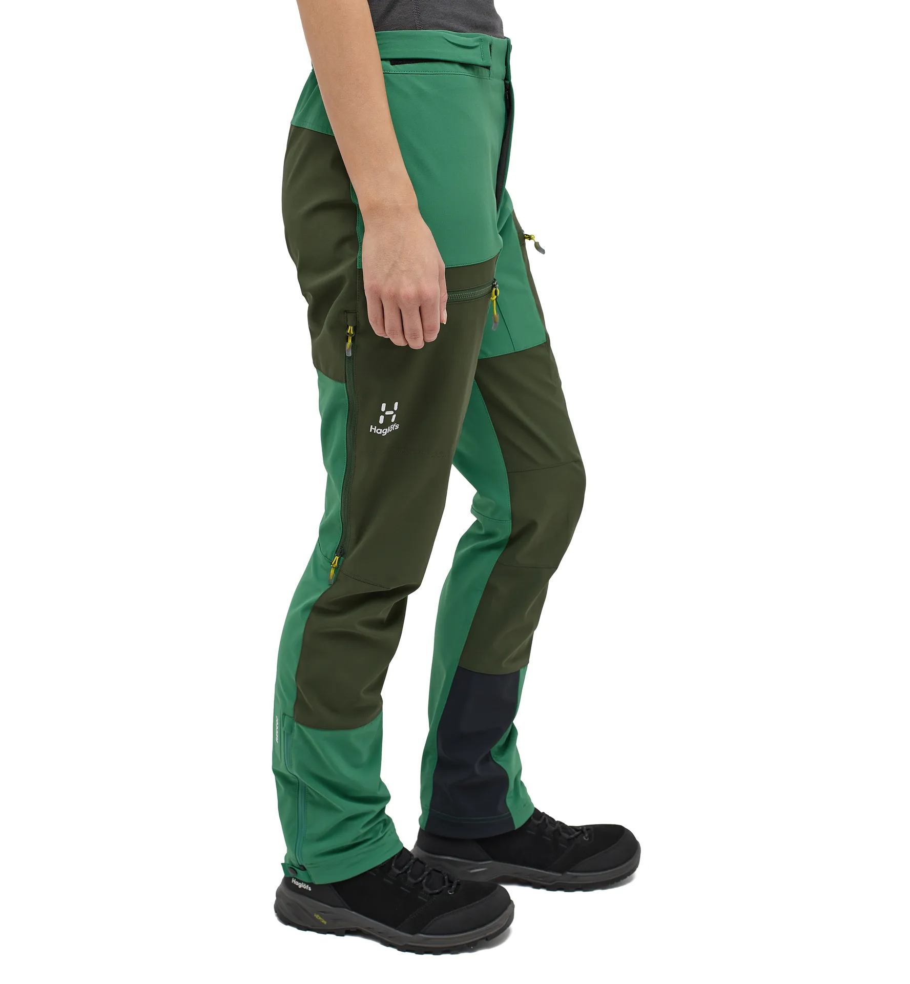 Roc Sight Softshell Pant Women Dk Jelly Green/Seaweed Green