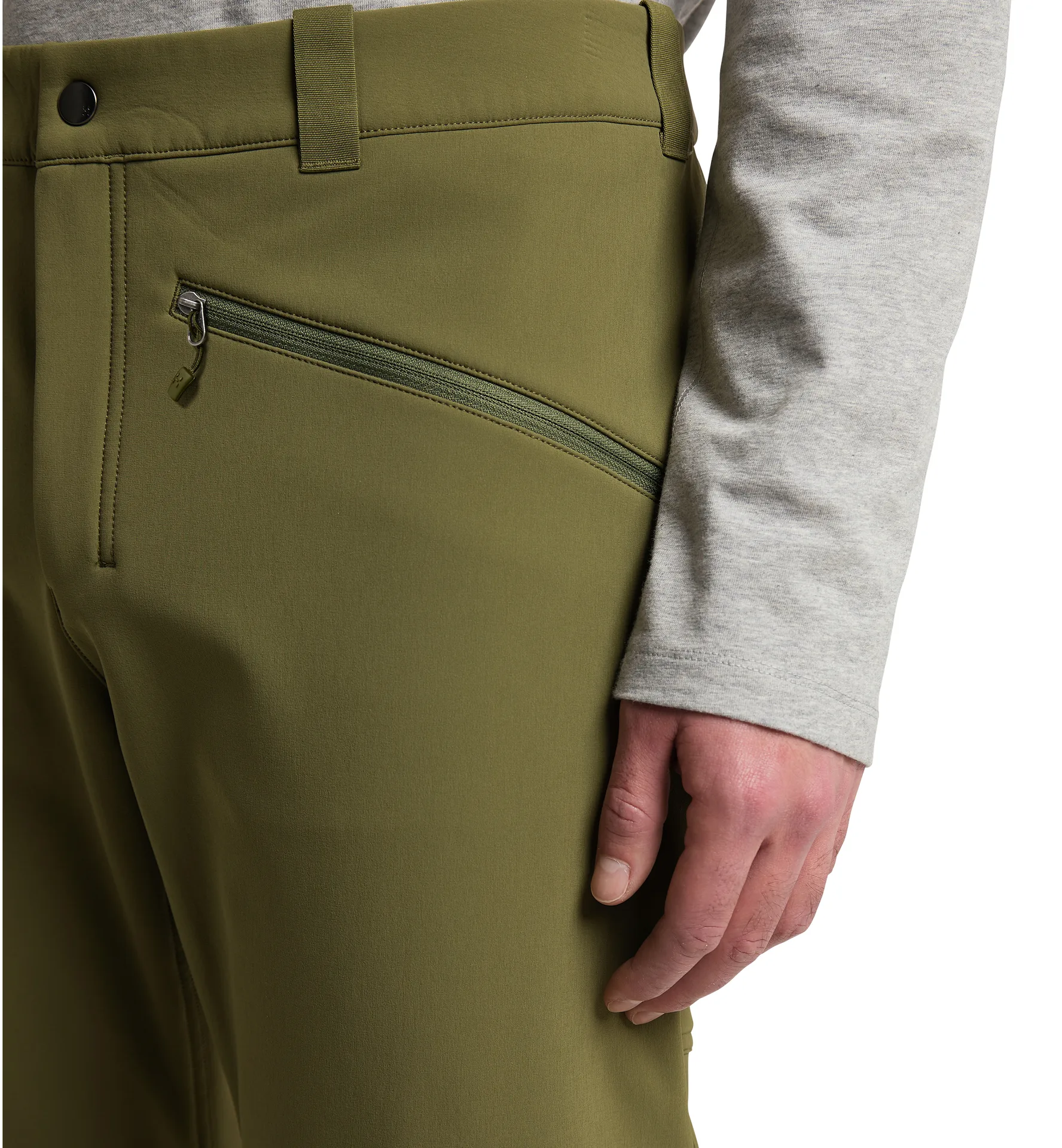Chilly Softshell Pant Men Olive Green/True Black
