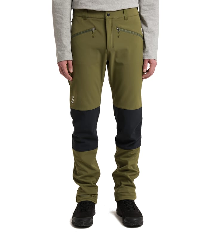 Chilly Softshell Pant Men Olive Green/True Black