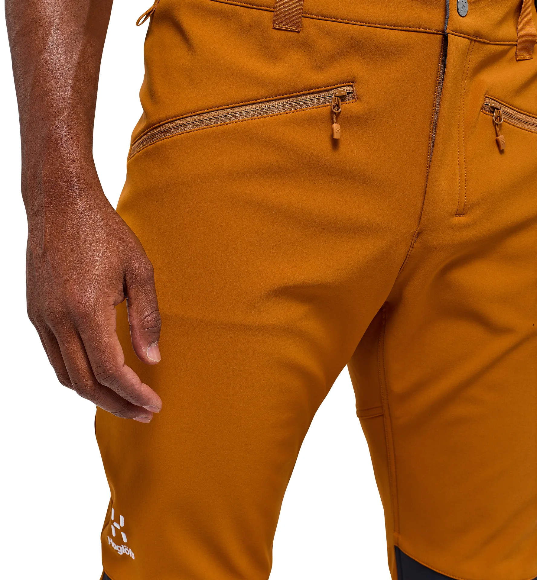 Chilly Softshell Pant Men Golden Brown/True Black