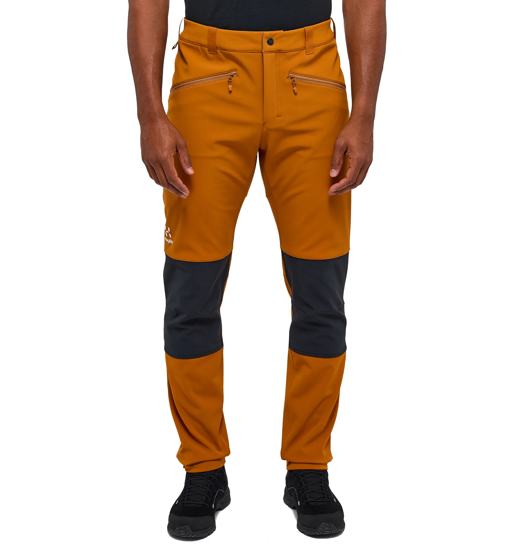 Chilly Softshell Pant Men Golden Brown/True Black