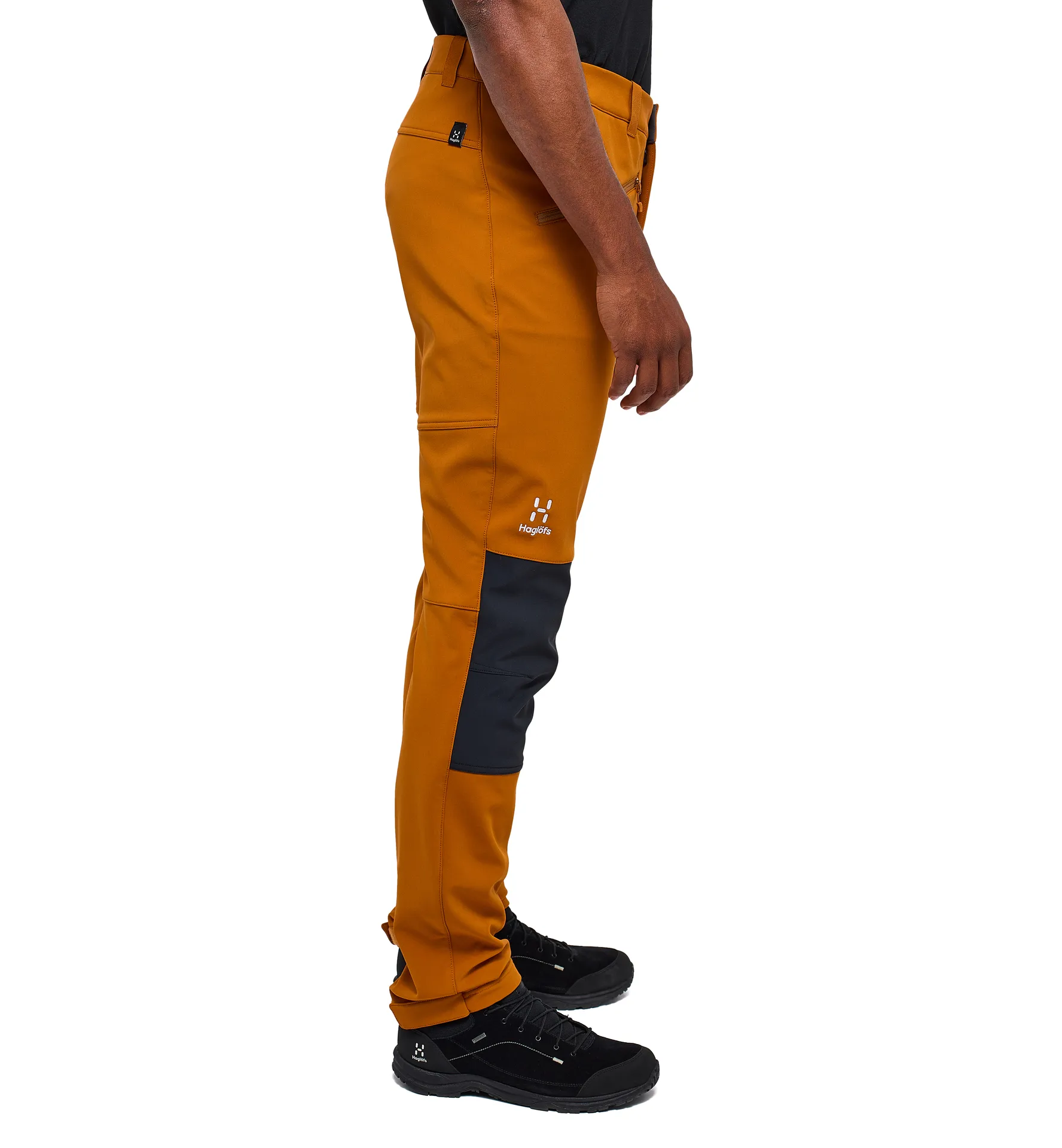 Chilly Softshell Pant Men Golden Brown/True Black