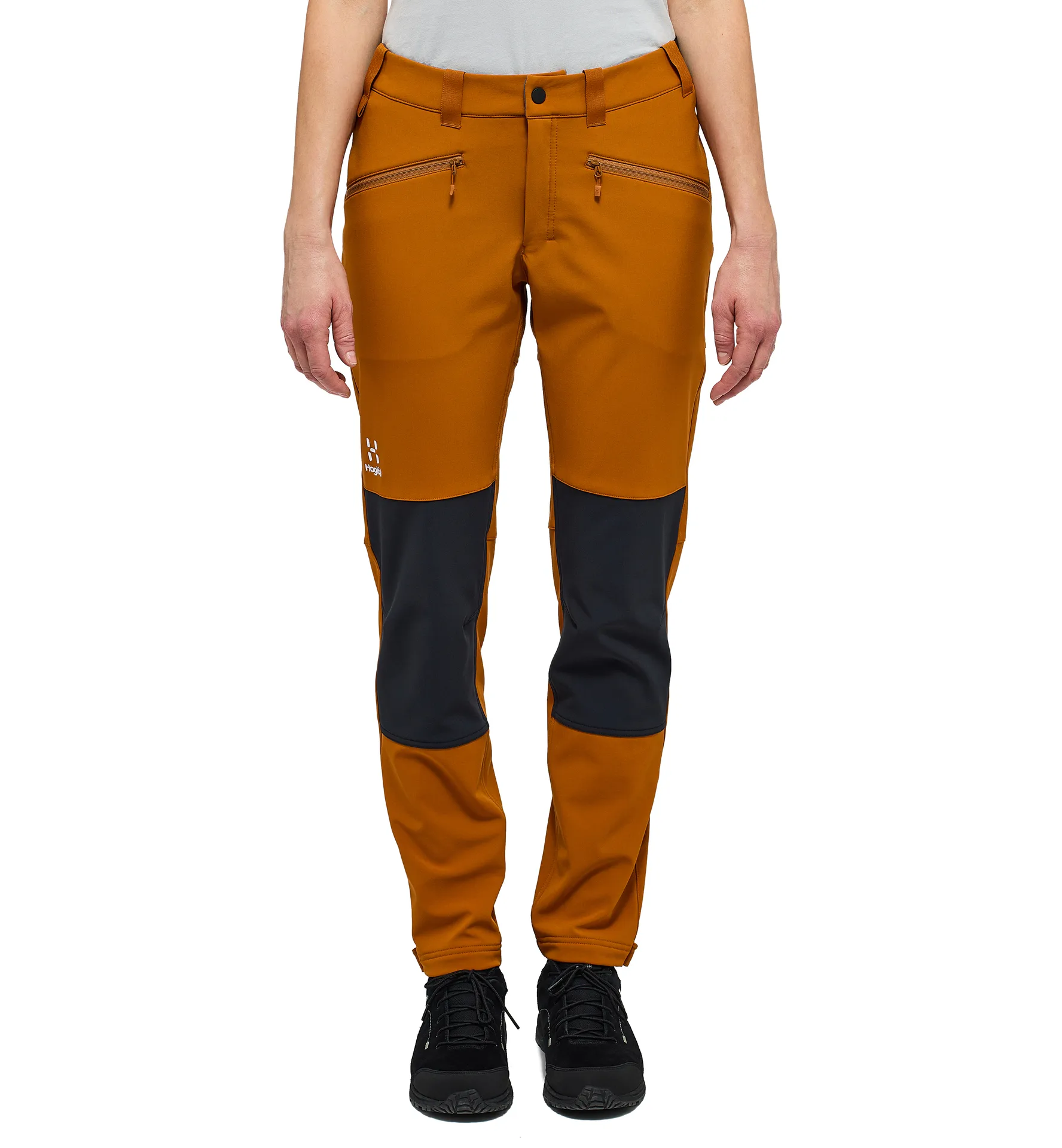 Chilly Softshell Pant Women Golden Brown/True Black