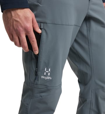 Morän Softshell Slim Pant Men Steel Blue