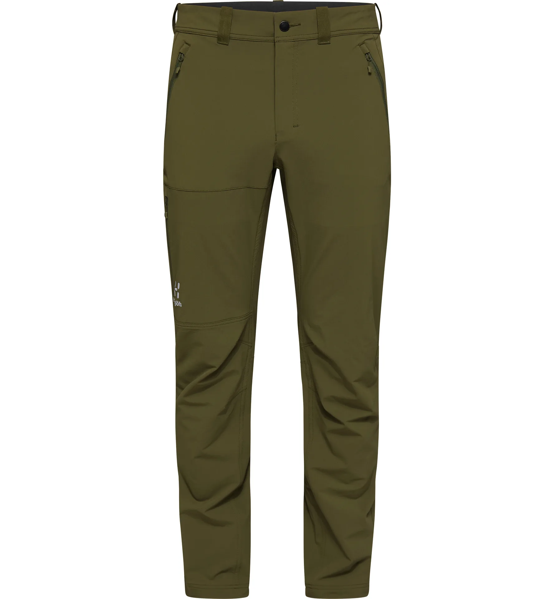 Morän Softshell Slim Pant Men Olive Green