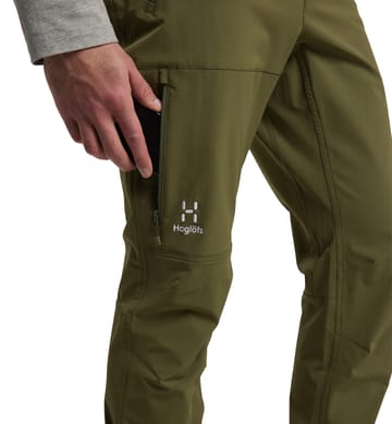 Morän Softshell Slim Pant Men Olive Green