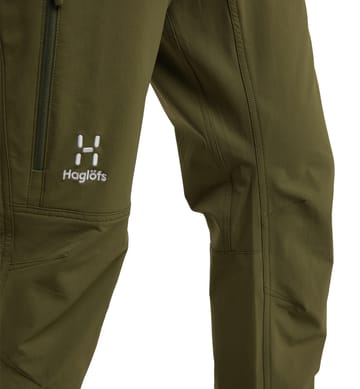 Morän Softshell Slim Pant Men Olive Green