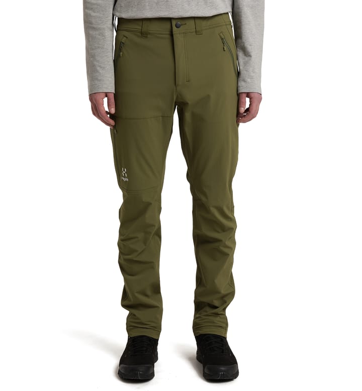 Morän Softshell Slim Pant Men Olive Green