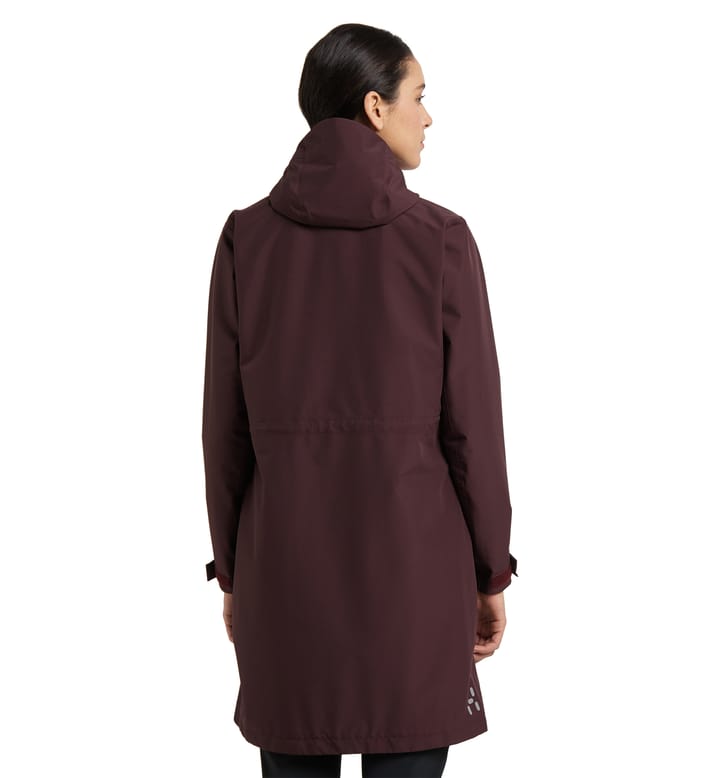 Aria Proof Parka Women Burgundy Brown