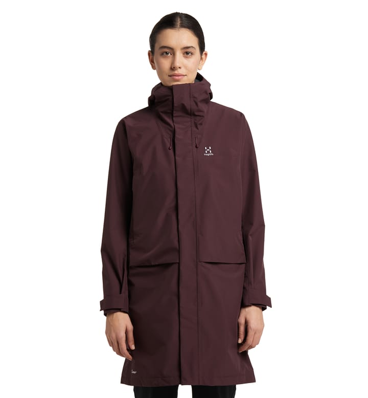 Aria Proof Parka Women Burgundy Brown