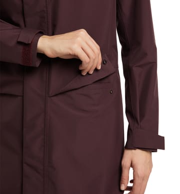 Aria Proof Parka Women Burgundy Brown