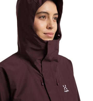 Aria Proof Parka Women Burgundy Brown