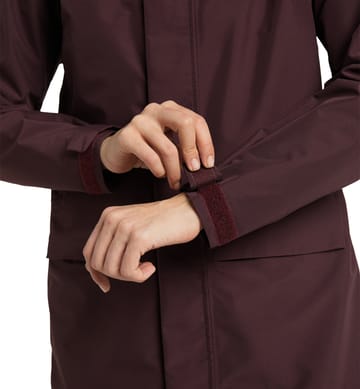 Aria Proof Parka Women Burgundy Brown