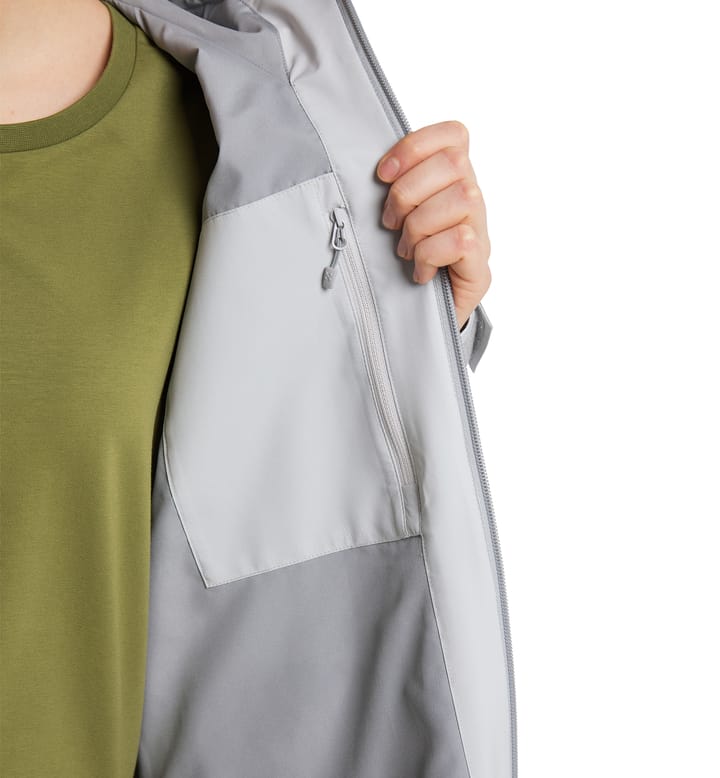 Aria Proof Jacket Women Stone Grey