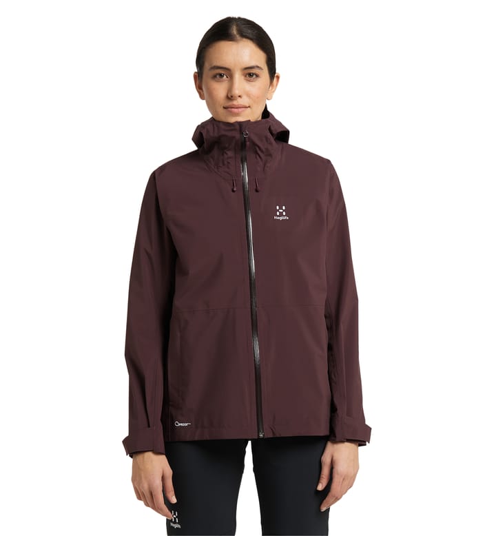 Aria Proof Jacket Women Burgundy Brown