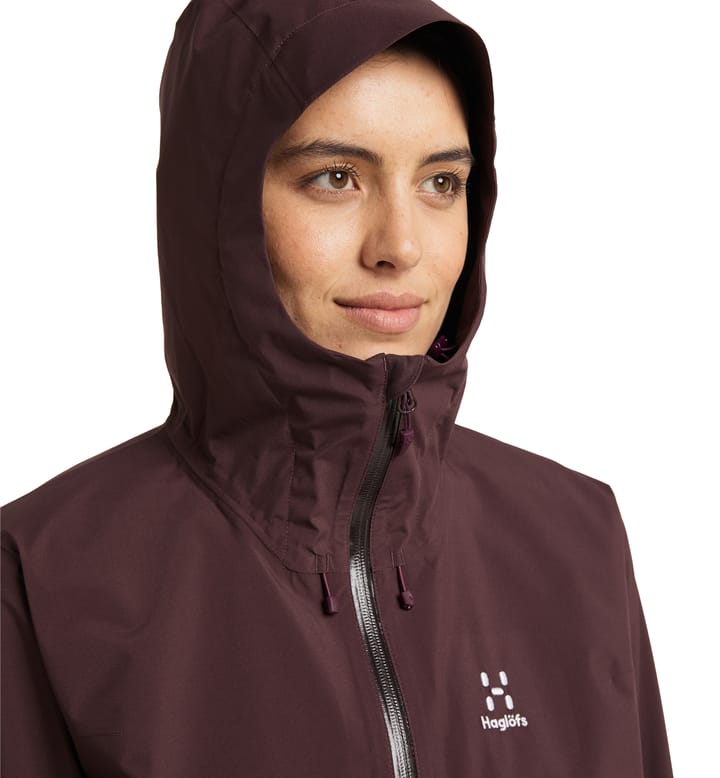 Aria Proof Jacket Women Burgundy Brown