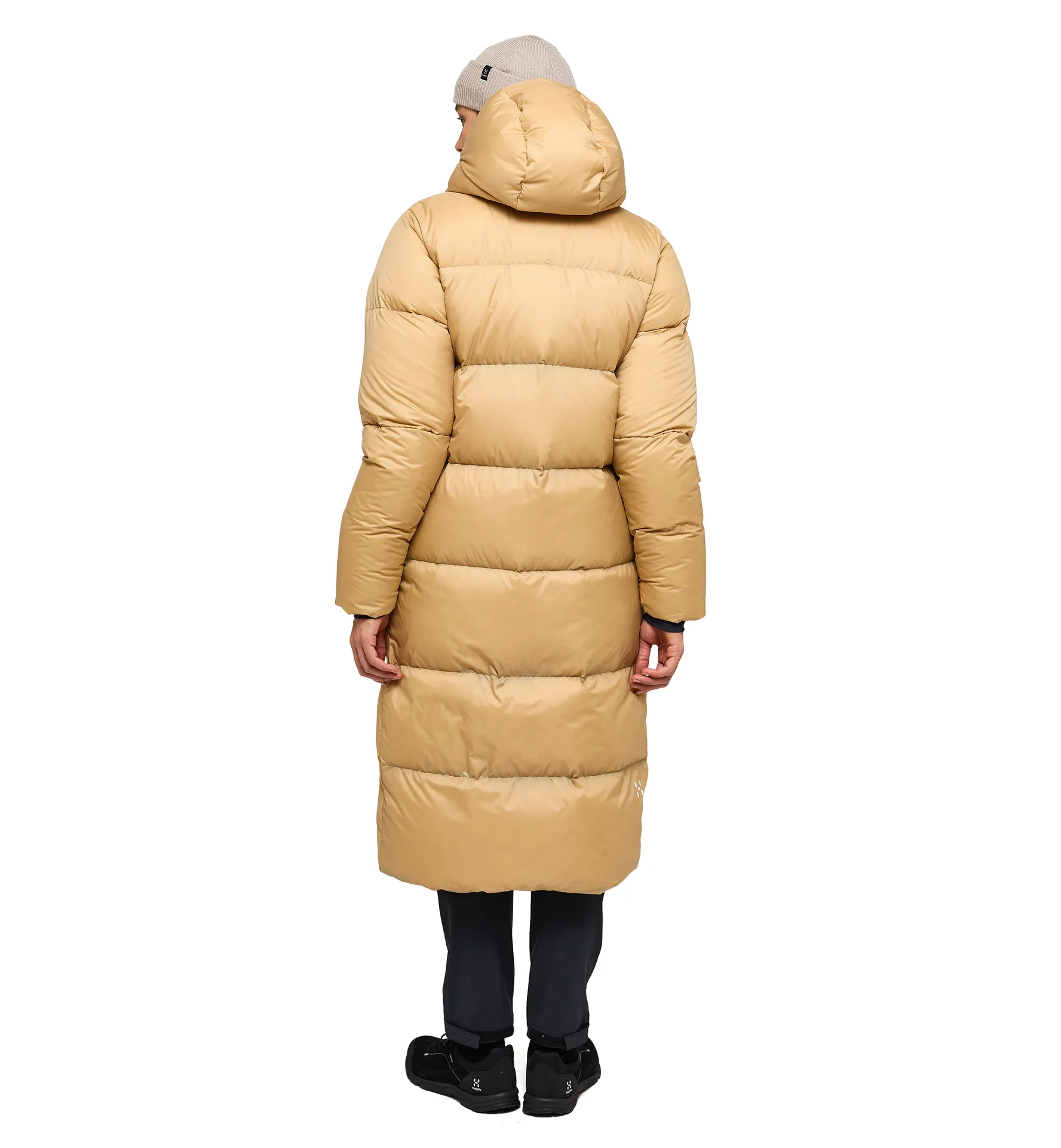 Long Down Parka Women Sand