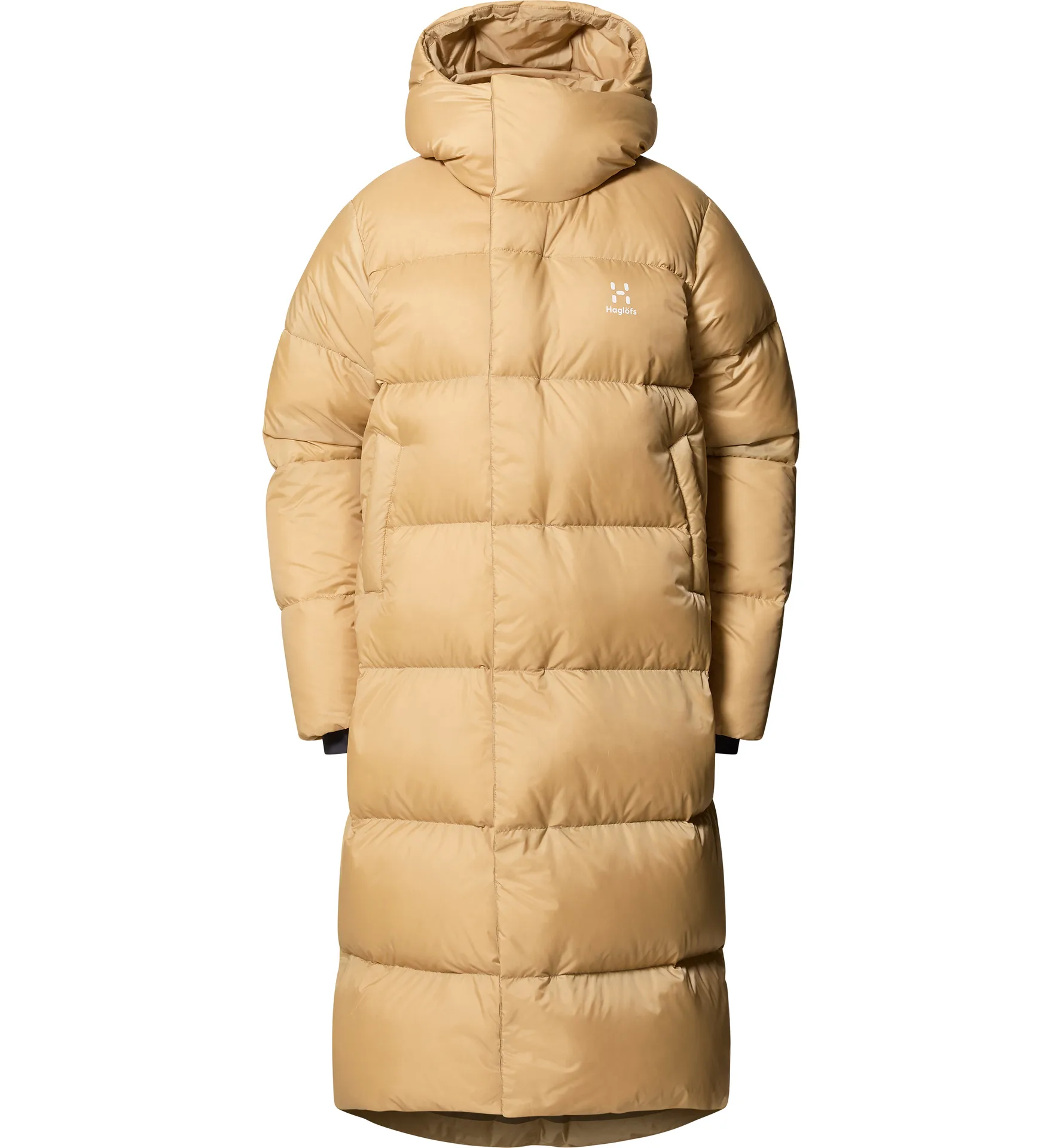 Long Down Parka Women Sand