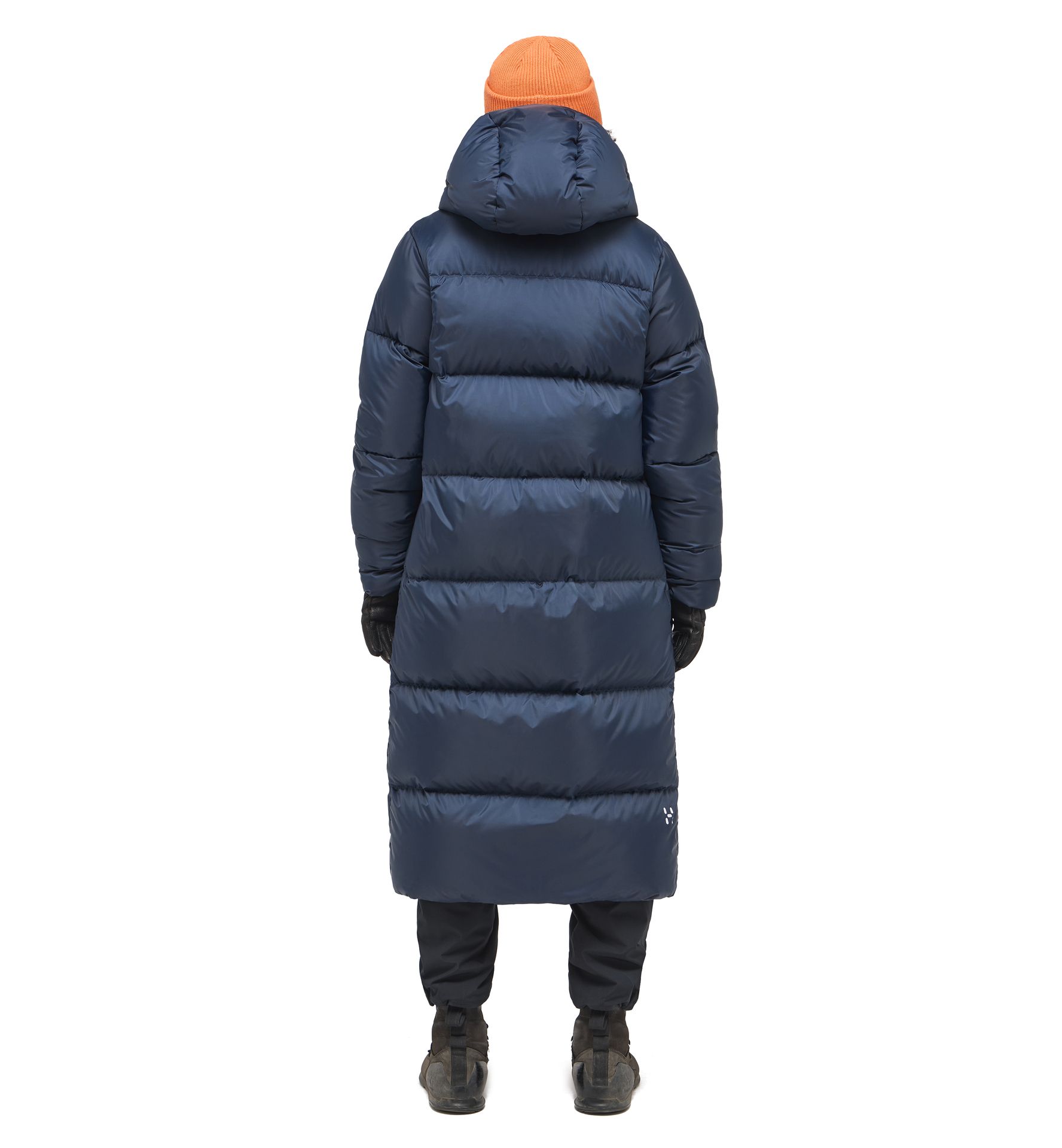 Long Down Parka Women Tarn Blue