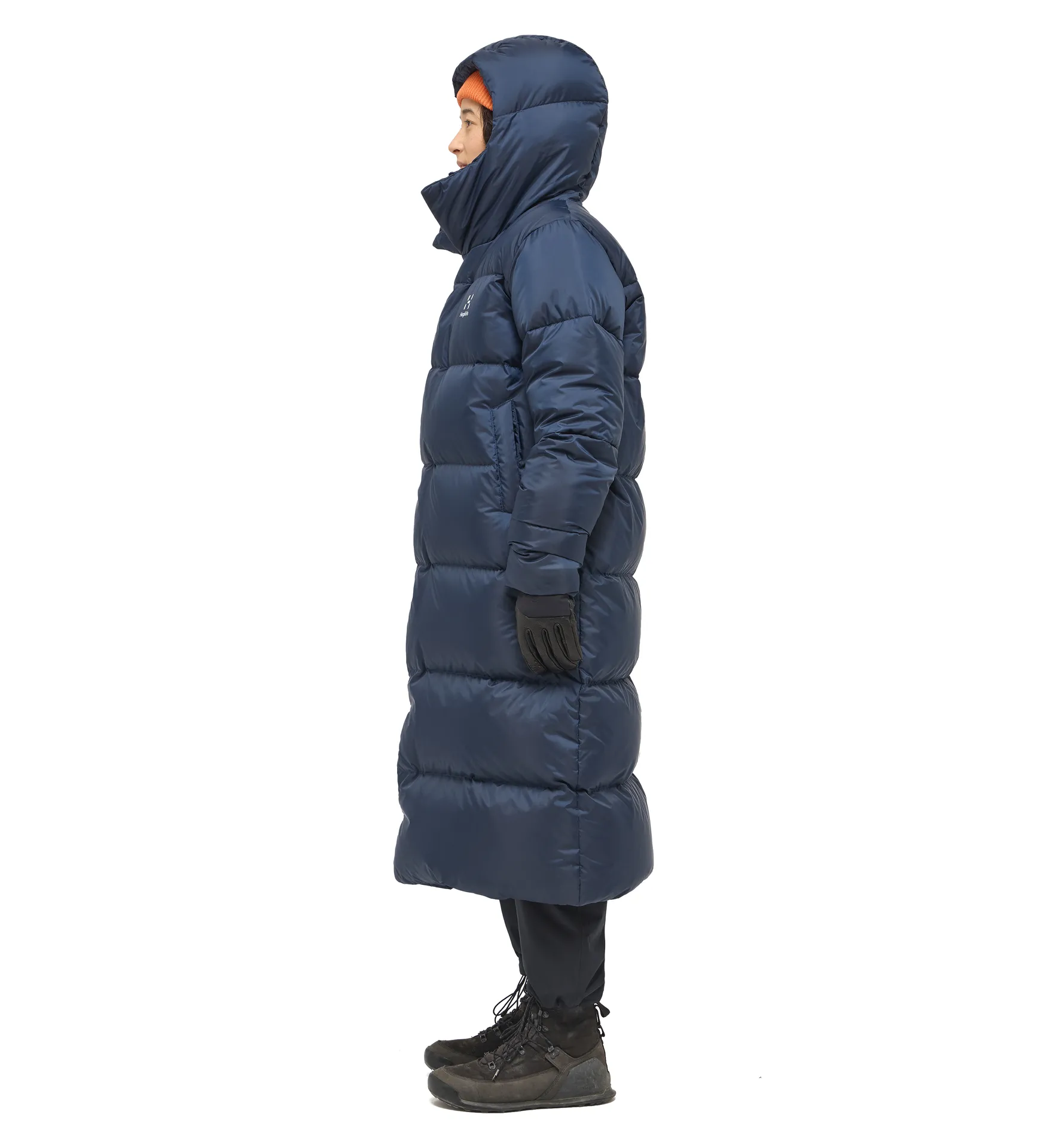 Long Down Parka Women Tarn Blue