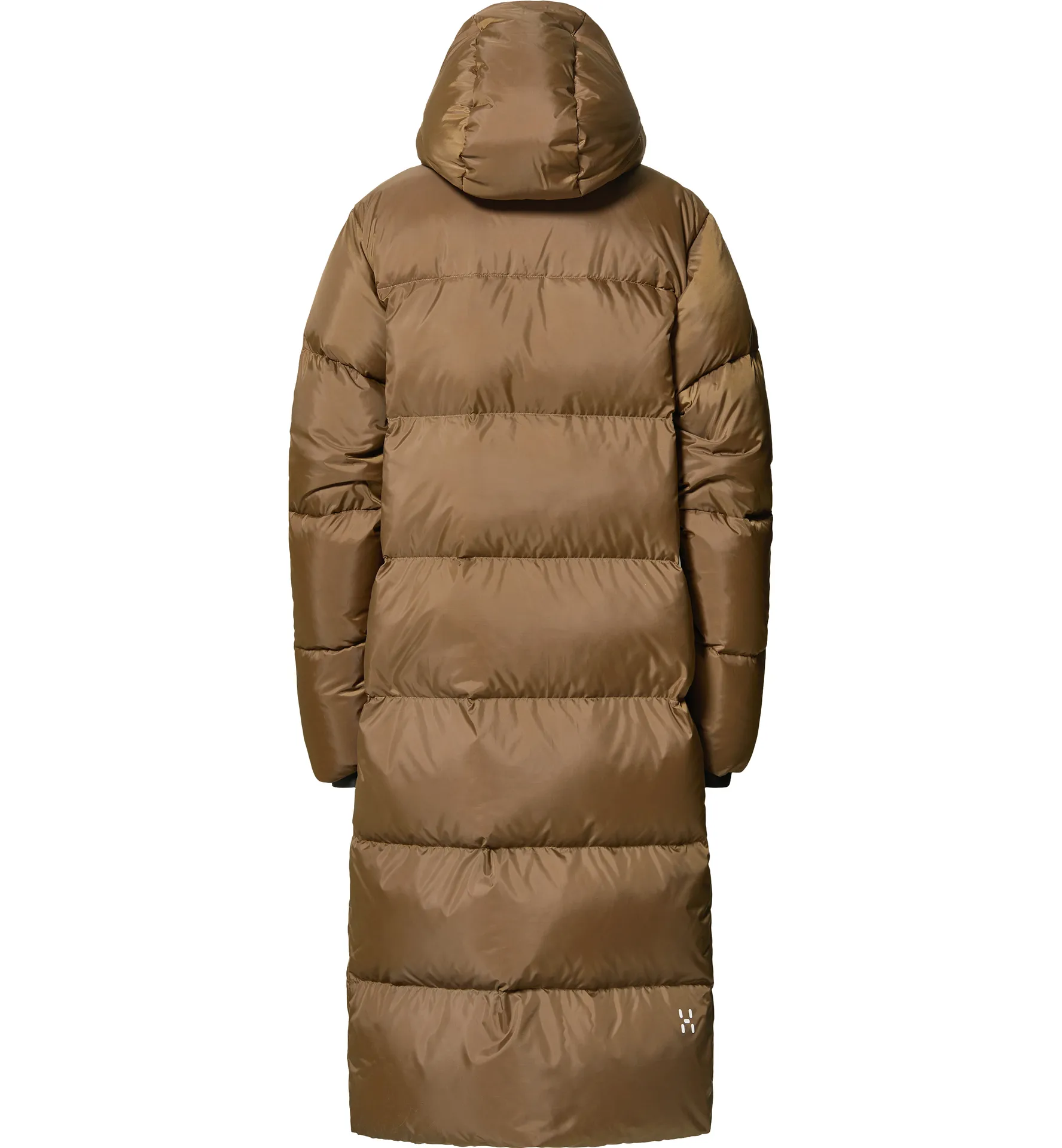 Long Down Parka Women Teak Brown