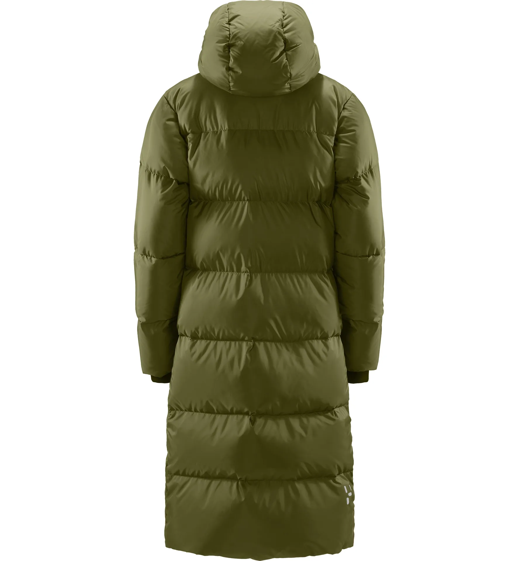 Long Down Parka Women Olive Green