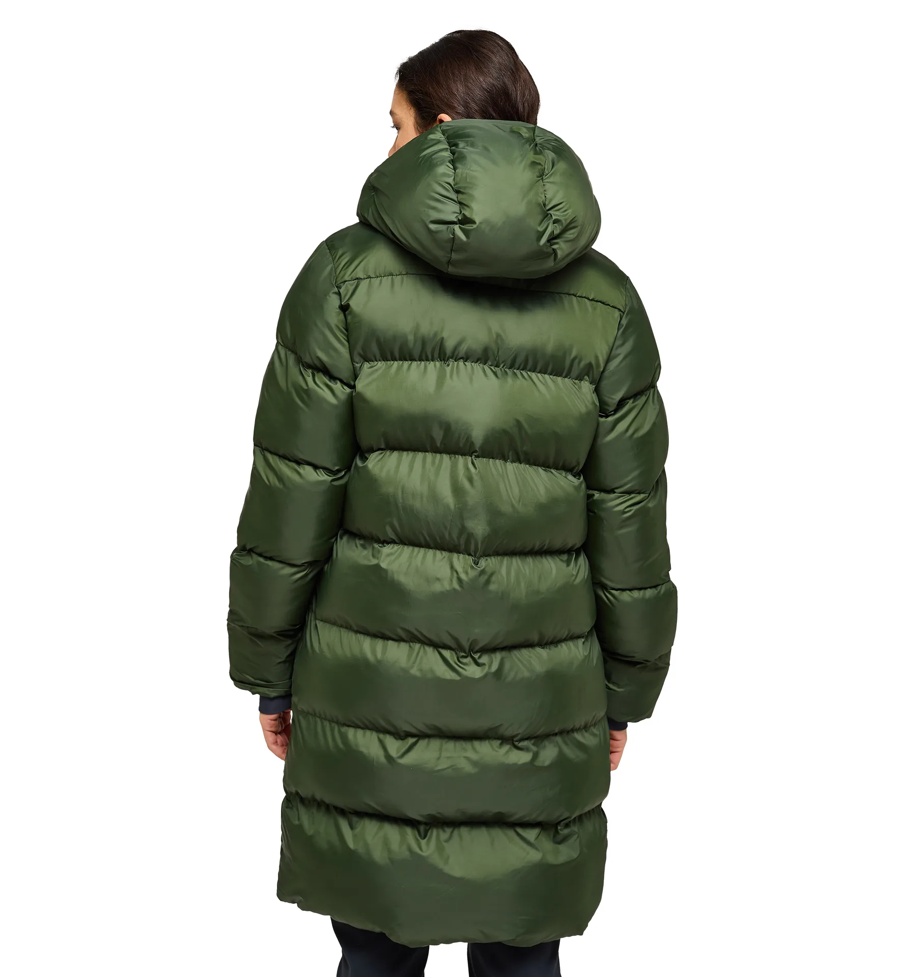 Long Mimic Parka Women Seaweed Green