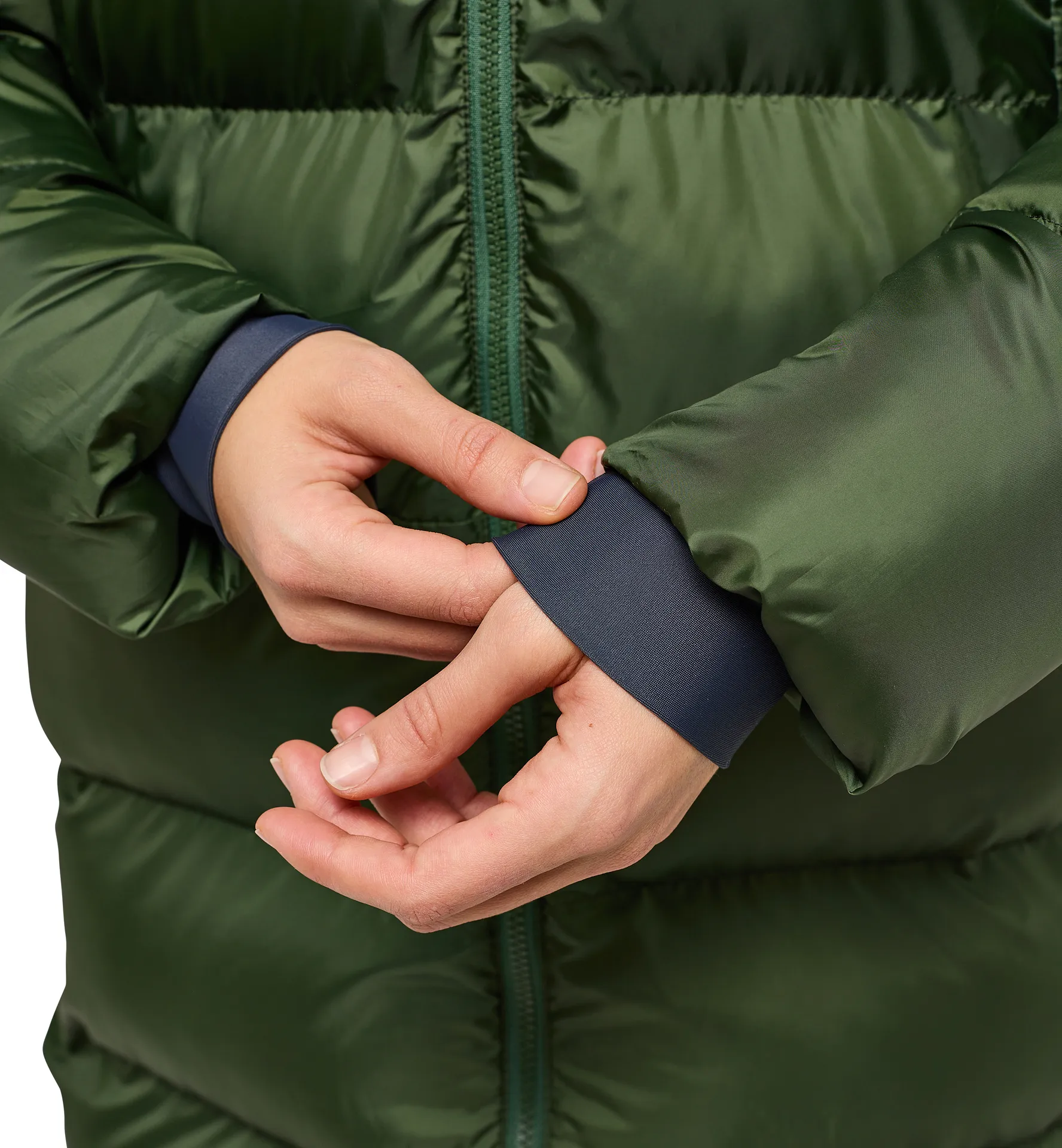 Long Mimic Parka Women Seaweed Green