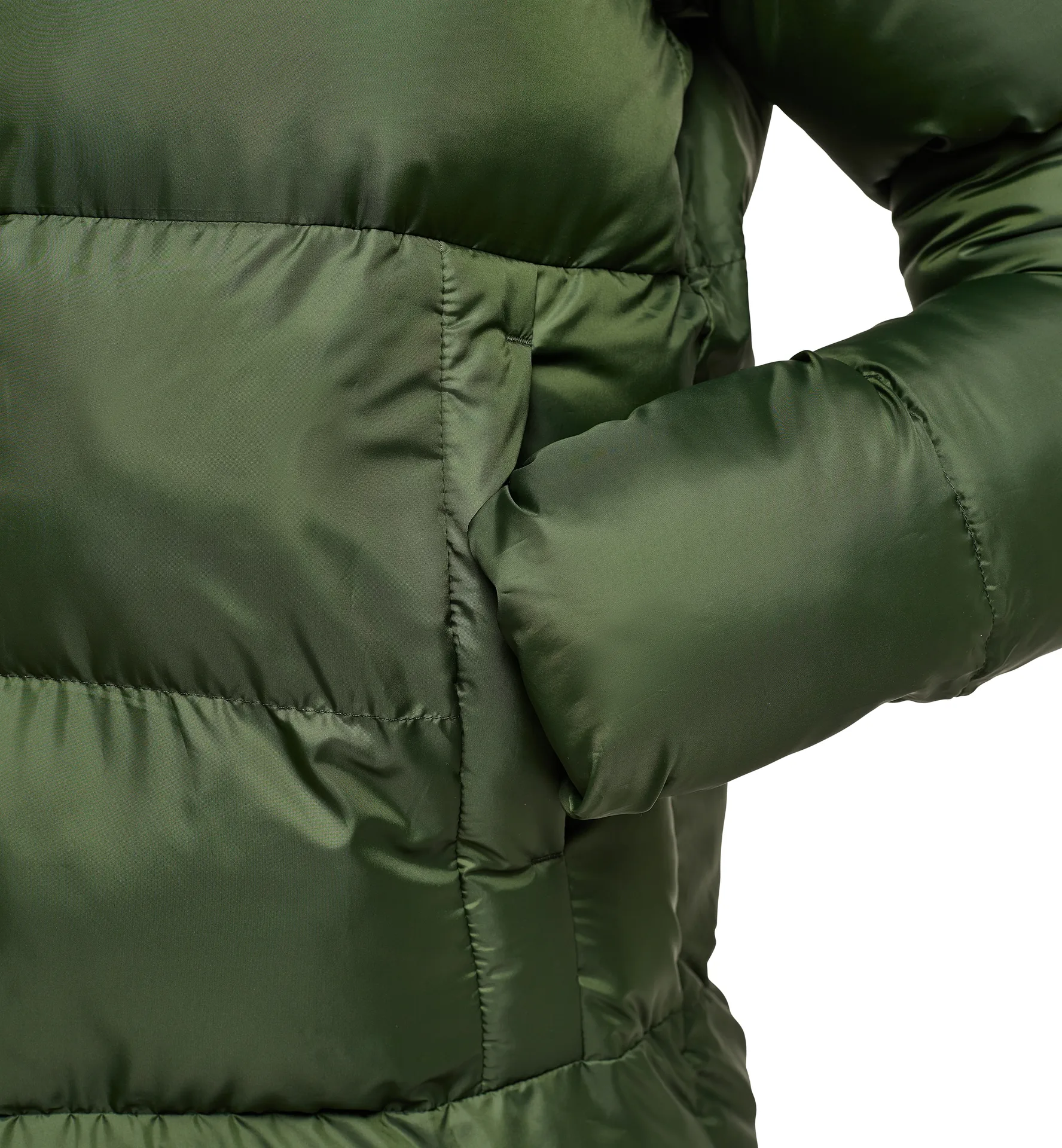 Long Mimic Parka Women Seaweed Green