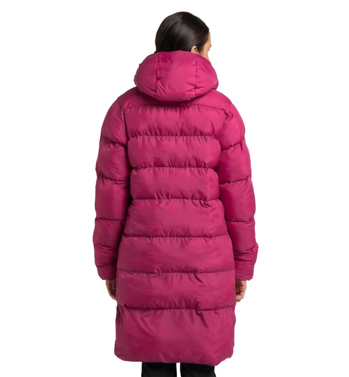 Long Mimic Parka Women Deep Pink