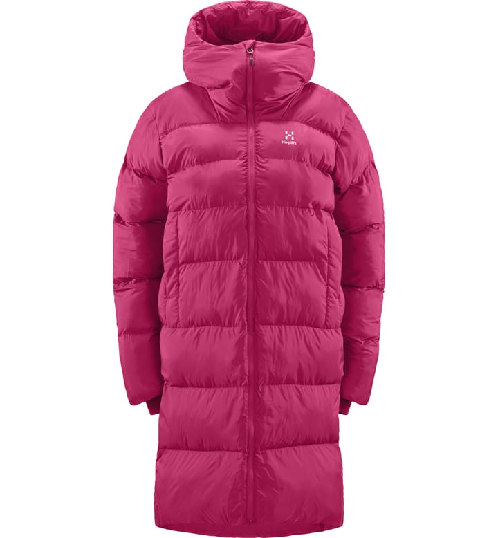 Long Mimic Parka Women Deep Pink