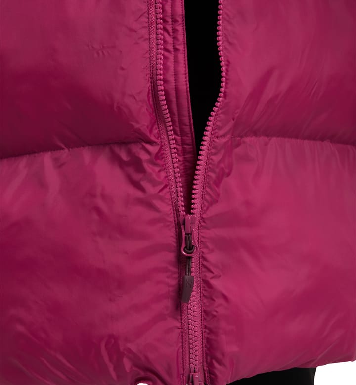 Long Mimic Parka Women Deep Pink