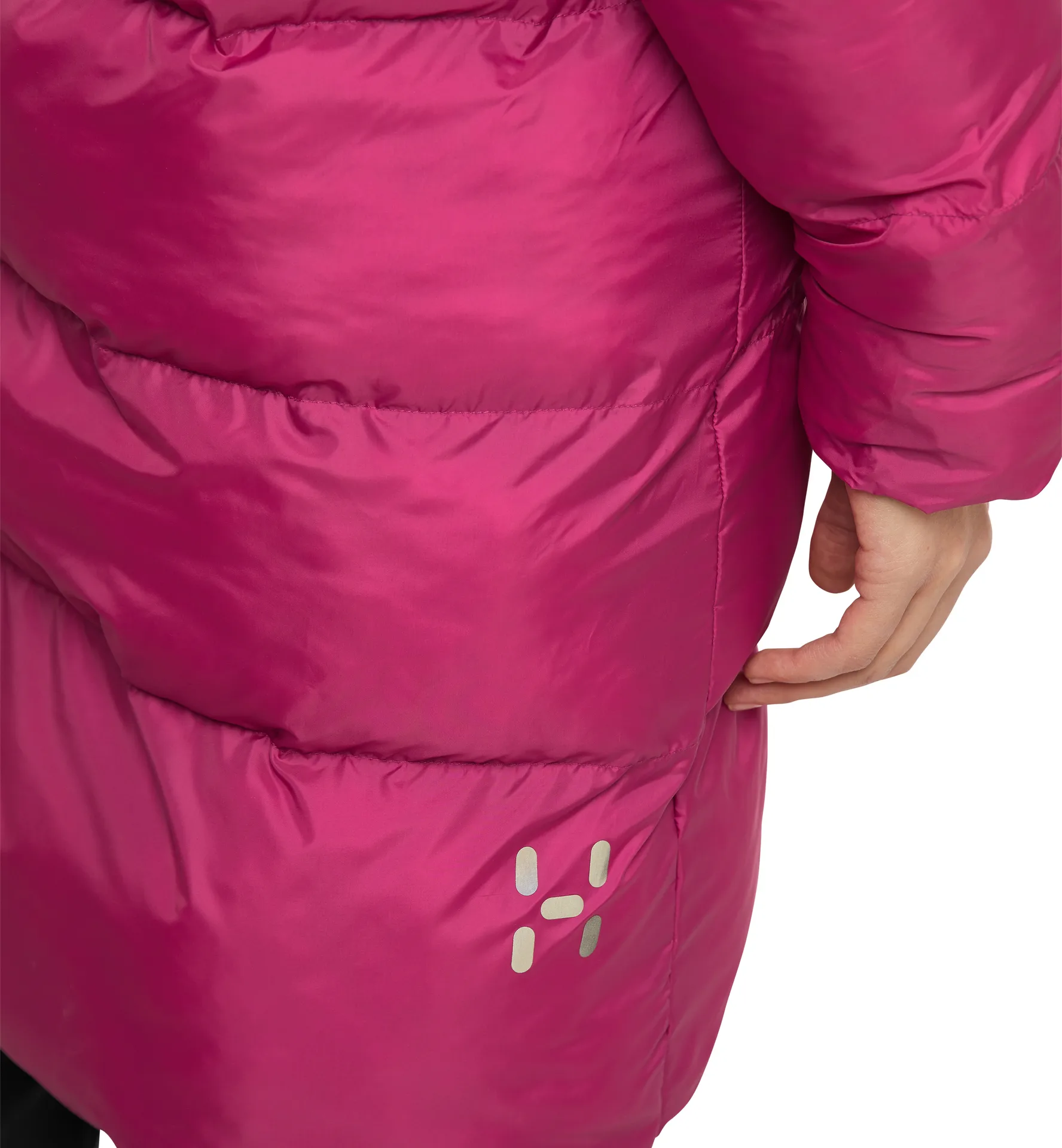 Long Mimic Parka Women Deep Pink